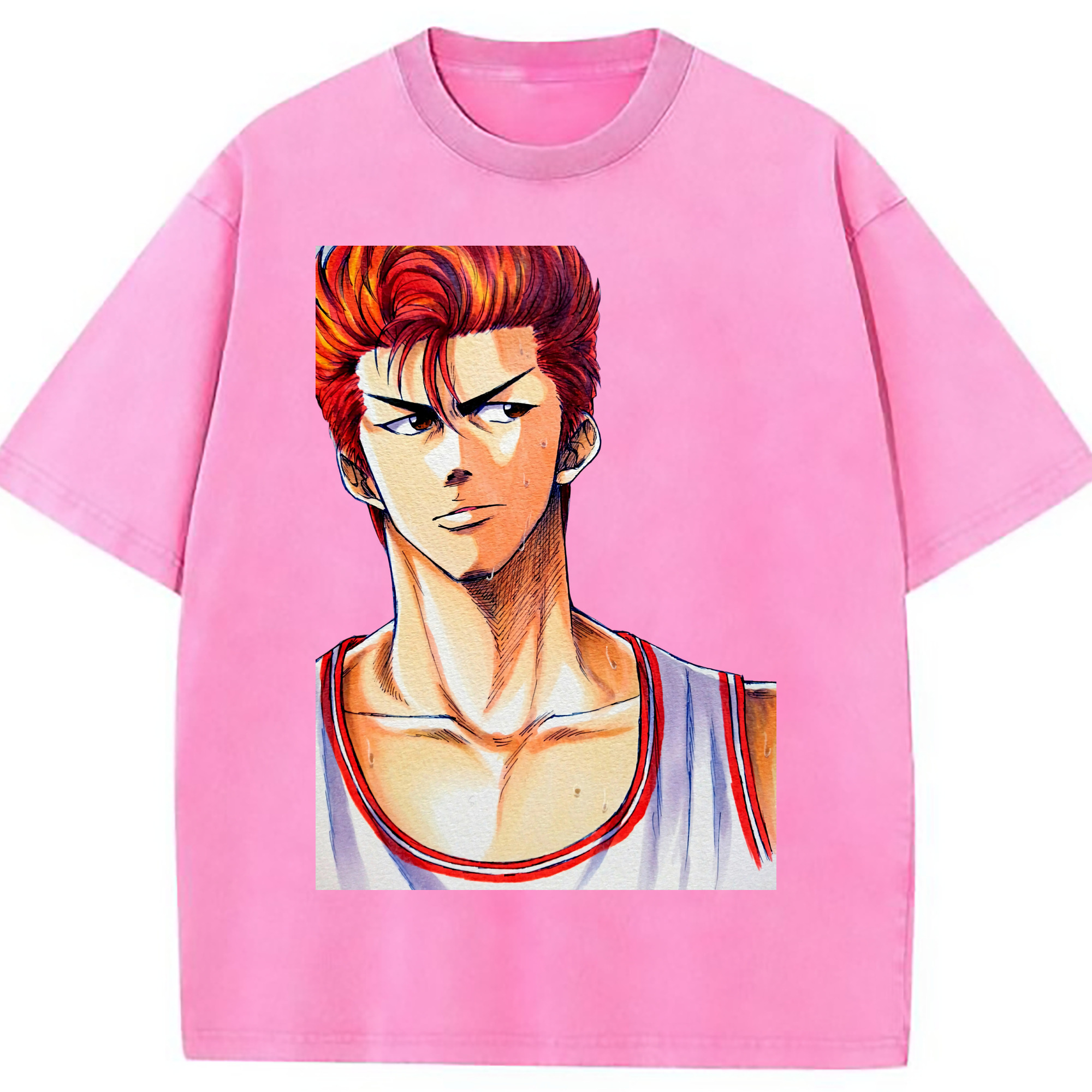 （画像用） SLAM DUNK／スラムダンク 綿100% ヴィンテージ風 半袖Tシャツ（フロントプリント）